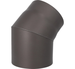 SEM Rauchrohrbogen DN150, 45°, schwarz lackiert