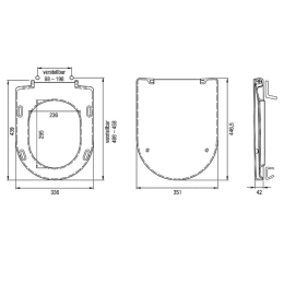 evenes WC-Sitz Paru, weiß, Softclose, aus Duroplast,Edelstahlscharnier