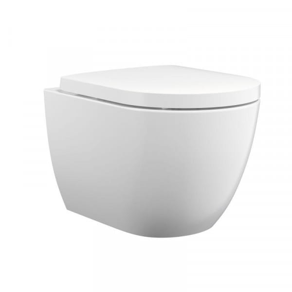 Treos Serie 800 Wand-Tiefspül-WC spülrandlos, oval