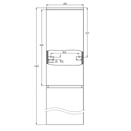 Treos Serie 920 Hochschrank mit 2 Türen