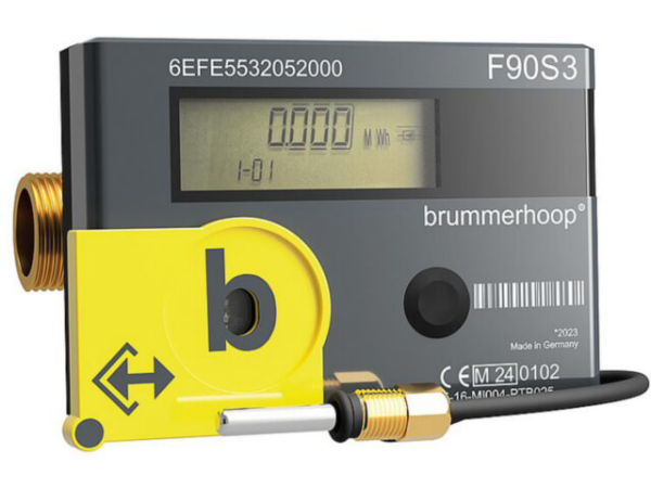 Brummerhoop Kompakt-Wärmezähler F90S Solar, Qp 0,6 m³, DN15, 110 mm