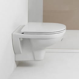 Laufen Pro Wand-Tiefspül-WC spülrandlos mit WC-Sitz weiß