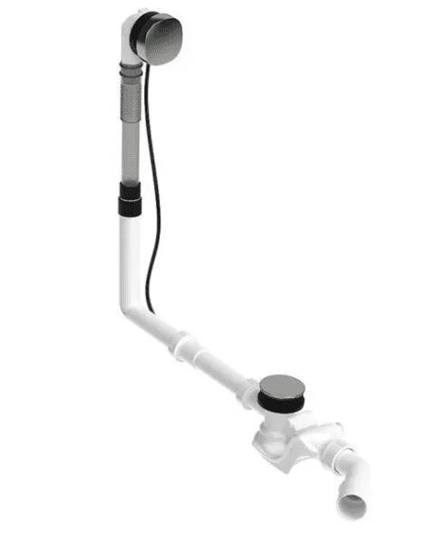 Duravit Quadroval Ab- & Überlaufgarnitur Komplett-Set chrom