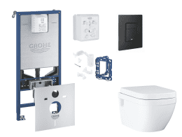 Grohe Rapid SLX Wand-WC Set SoftClose, Even phantom black & Fresh-Umrüstset