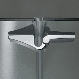 Artweger Dynamic Pendeltür Nische an Fixteil 6 mm Metall-hochglanz