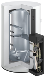 Viessmann Vitocell 120-E SVW 600l S1 vitopearlwhite, Vitotrans 353 PZMA