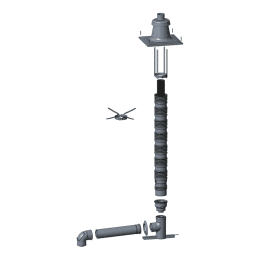 WOLF Anschluss-Set DN60/100 - C33x DN83/125 flex. im Schacht, Abdeckung PP