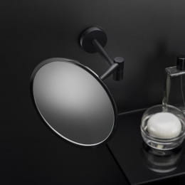 Cosmic Architect S+ Kosmetikspiegel, 5-fache Vergrößerung schwarz matt Ø 200 mm