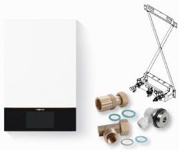 Viessmann Paket Vitodens 300-W B3HH 1,9-25 kW 7" inkl. Zubehör