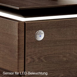 Villeroy & Boch Artis Aufsatzwaschtische mit Legato LED-Waschtischunterschrank 160 cm mit 4 Auszügen