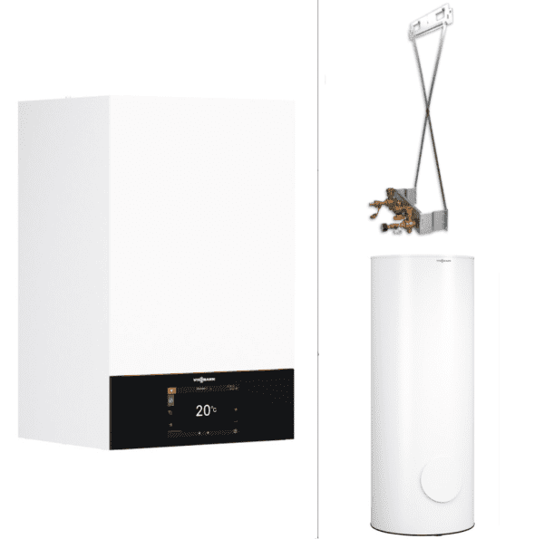 Viessmann Paket Vitodens 300-W B3HH 25 kW 7" Display, Vitocell 300-V EVIC-300-S3, Zubehör