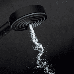 Hansgrohe Pulsify Select S Brauseset mit Thermostat, 3 Strahlarten, EcoSmart, mattschwarz