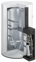 Viessmann Vitocell 120-E SVW 600l S1 vitopearlwhite, Vitotrans 353 PZMA-S