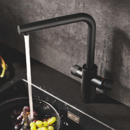 Grohe Blue Pure Minta Küchenarmatur, ausziehbar, schwenkbar phantom black