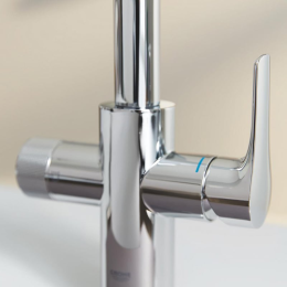 Grohe Blue Pure Eurosmart Küchenarmatur Starter Set, Umkehrosmose- und Mineralisierungsfilter, chrom
