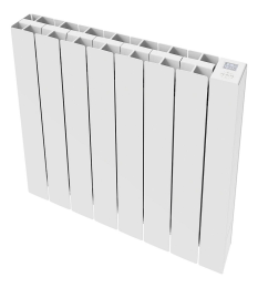 fondital Aluminium-Heizkörper Elektrisch E-Blitz Core 1500Watt, RAL 9010