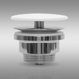 PREMIUM Universal Ablaufventil ohne Staufunktion Ø 70 mm, Keramik Abdeckplatte