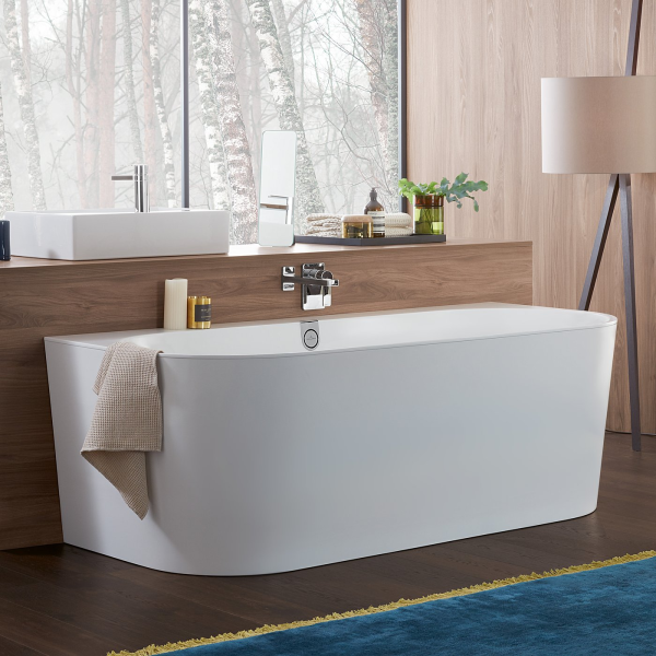 Villeroy & Boch Oberon 2.0 Vorwand-Badewanne, mit Schürze 180 x 80 cm stone white