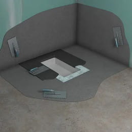 repaBAD Installationsbox Ablauf 110 inkl. Dichtmanschette und Montagezubehör