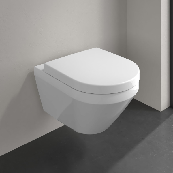 Villeroy & Boch Architectura Wand-WC mit SoftClosing-Sitz, DirectFlush, TwistFlush, Alpinweiß