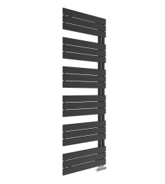 Handtuchheizkörper Alba 1730 x 600 mm, Farbe Schwarz Matt