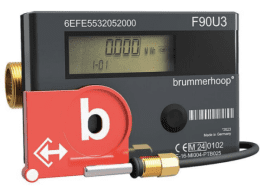 Brummerhoop Kompakt-Ultraschallwärmezähler F90U3 Qp3,5 DN20 130 mm, Rücklauf