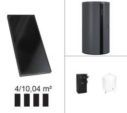 Viessmann Paket Vitosol 200-FM, 4x SV2F, HU Vitocell 360-M 750l SVSB vitographite