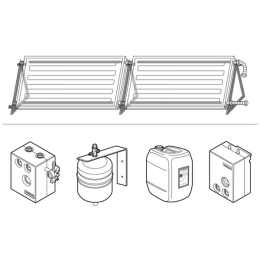 Weishaupt Paket Flachdach horiz. 2x1 FH 45° in Verbindung mit Kombispeicher