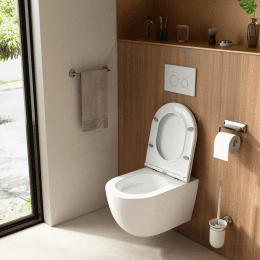 kielle Oudee Wand-WC mit SoftClose-Sitz, Rimless Vortex+, weiß