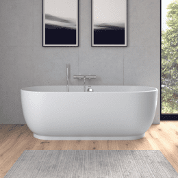 Duravit Luv Vorwand-Badewanne, mit Schürze 1800x950 mm weiß matt