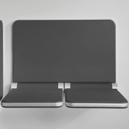 Artweger Body+Soul Sitzbank mit Lehne 770x500x90/70 mm anthrazit