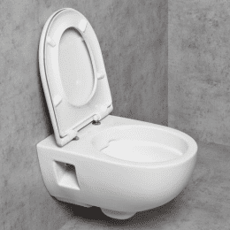 Geberit Renova mit Premium 3000 Wand-WC-SET ohne Spülrand, WC-Sitz mit Absenkautomatik