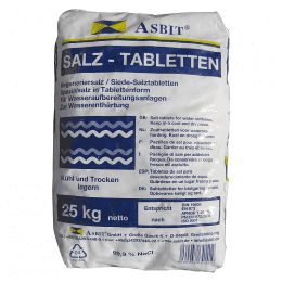 ASBIT Regenit Siede-Tablettensalz Palette mit 40 Säcken (Sack = 25 kg)