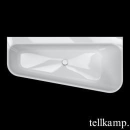 Tellkamp Koeko Vorwand-Badewanne mit Verkleidung 155x75 cm mit Schlitzüberlauf