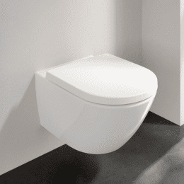 Villeroy & Boch Subway 3.0 Wand-WC mit TwistFlush mit WC-Sitz, mit CeramicPlus, weiß