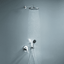 Grohe QuickFix Start Brauseset für Unterputzmontage, Durchmesser 25 cm, 2 Strahlarten, Chrom