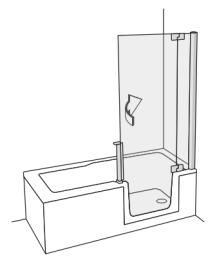 Artweger Twinline Pure Duschtür rechts1900mm MH/EK/C/VC