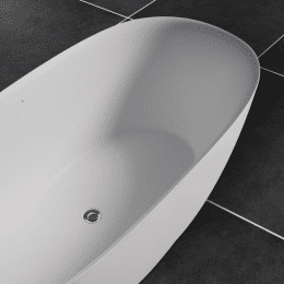 Riho MODEL-A Freistehende Oval-Badewanne 170 x 80 x 58 cm