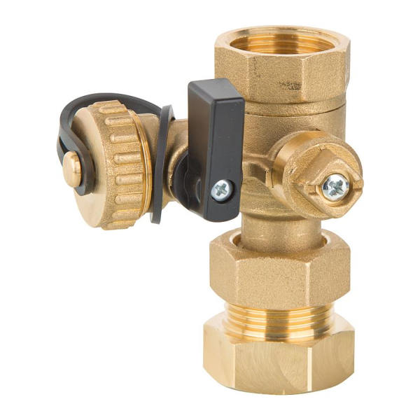 Kappenventil Evenes mit Kugelabsperrung DN 20 (3/4")