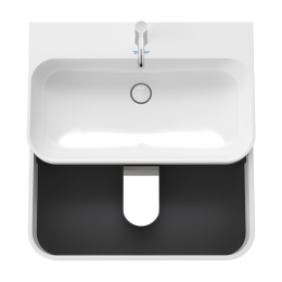 Duravit Happy D.2 Plus Schrank mit Waschbecken 48x78x49 cm, 2 Schubladen, weiß Hochglanz