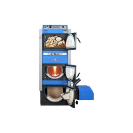 Atmos Kombikessel DC 30 GSP Holz/Pellet Kessel mit Pelletbrenner A 25 GS