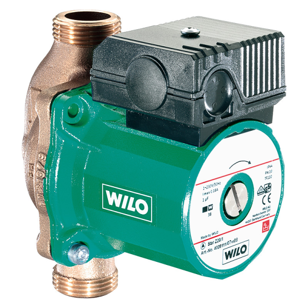 wilo WILO Zirkulationspumpe Star-Z 25/2 EM BL 180mm 1'' Motor 230 V