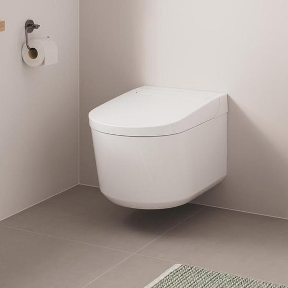 Grohe Sensia Wand-Dusch-WC mit PowerFlush Triple Vortex, mit WC-Sitz mit GROHE HyperClean, weiß