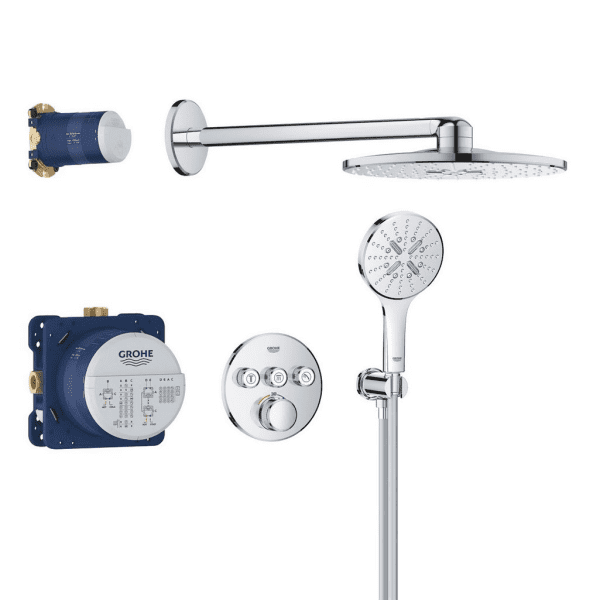 Grohe Grohtherm SmartControl Unterputz-Duschsystem mit Thermostat mit EcoJoy, chrom