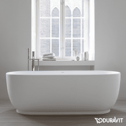 Duravit Luv freistehende Badewanne, oval 1600x750 mm weiß matt