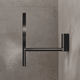 Keuco PLAN Kosmetikspiegel, Vergrößerung 1-fach, 5-fach schwarz matt