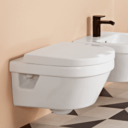 Villeroy & Boch O.novo Wand-WC Compact Ausführung kurz mit WC-Sitz, weiß