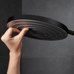 Hansgrohe Pulsify S Puro Aufputz-Duschsystem mit Thermostat schwarz matt