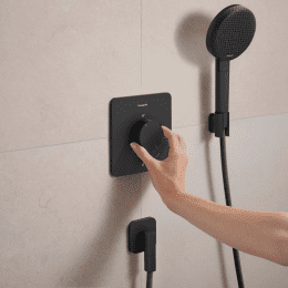 Hansgrohe Ecostat Comfort Q Unterputz-Thermostatarmatur, schwarz matt