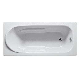 Riho Columbia Rechteck-Badewanne, Einbau weiß